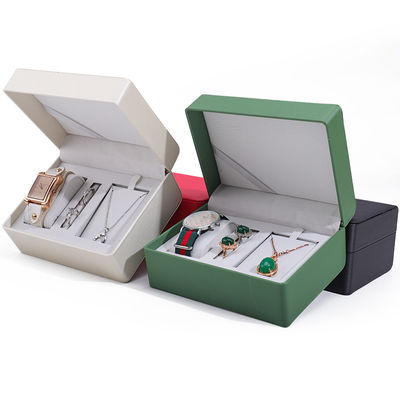 kopen Multifunktioneel slimme valse leren horlogeschutter aanpasbare bewaring sieraden doos online manufacture