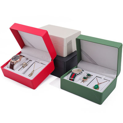 Multifunktioneel praktisch horloge verpakkingsdoosje hanger opslagdoos met drie cellen