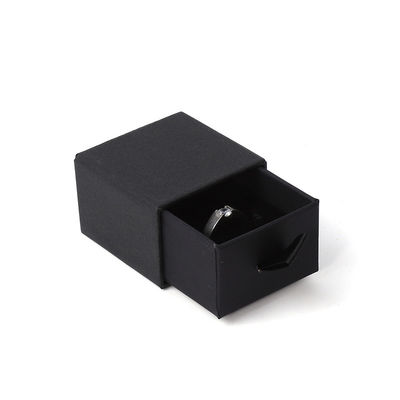 Groothandel Vervaardiging Eco-vriendelijk luxe geschenk Juwelen Doos Gepersonaliseerd Custom logo Ring Halsketting Oorbellen Armband Verpakking Zwart Karton Papier Laaier Juwelen Doos