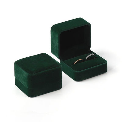 kopen Groothandel Vervaardiger Op maat gemaakte luxe juwelen Ringdoos Gepersonaliseerd Custom logo Fluwelen Juwelen Verlovingsring Verpakkingsdoos online manufacture