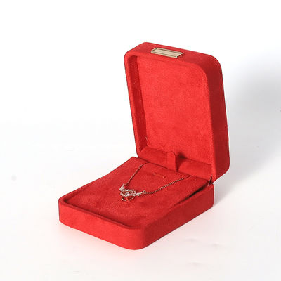 Hign end luxe rood flannel fluweel juwelen Doos voor armband halsketting ring oorbel