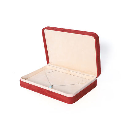 Premium rode juwelen doos verpakking voor grote halsketting armband oorbellen ring set