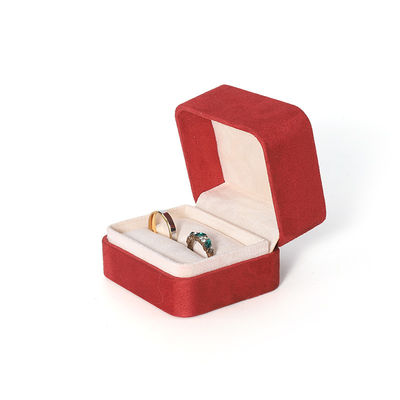 3D-printen Premium rode sieraden doos Verpakking voor grote halsketting Armband Ohrringe Ring Set