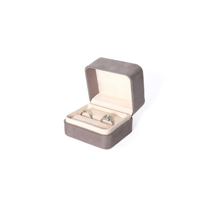 Premium grijze sieradenverpakkingsdoos op maat, hoogwaardige grote sieradenset, ketting, armband, oorbellen, ringverpakking