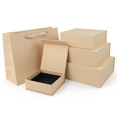 Groothandel productie van hoge kwaliteit Magnetische cadeaubon Verpakking Custom logo luxe Eco Friendly Karton Papier Geel Magnetische Sieraden Doos