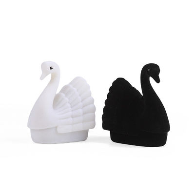 gepersonaliseerde premium fluwelen zwanenringdoos sieradenverpakking voor vakantiegeschenken