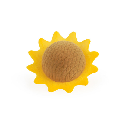 Gepersonaliseerde hign kwaliteit zonnebloem fluweel geel sieraden doos voor ring