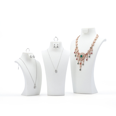 High-end juwelen Mannequin Custom witte juwelen stand display juwelen mannequin