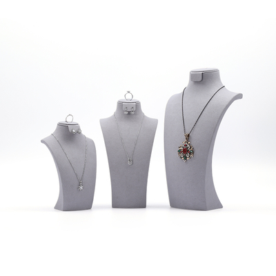 High-end juwelen Mannequin Custom grijs Jewelry Stand Display Jewelry Mannequin