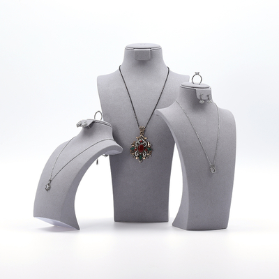 High-end juwelen Mannequin Custom grijs Jewelry Stand Display Jewelry Mannequin
