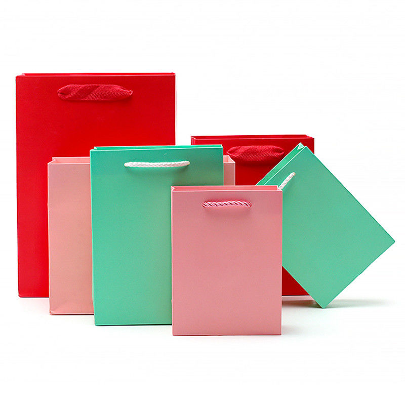 Chique Makaron Kleur Kartonnen Tas Geschenk Schat Verpakking