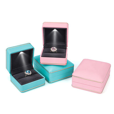 Juwelenpakket met licht Hanhong Custom Logo Zilk Screen Printing LED Storage Box