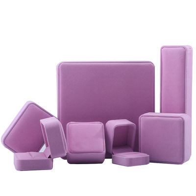 Nieuwste Roze Fluweel Juwelen Doos voor Op maat gemaakte grootte Stud Oorbellen Juwelen Verpakking