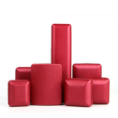 Rood PU leer sieraden doos voor ringen en sets aangepast Hanhong Design ijzeren materiaal