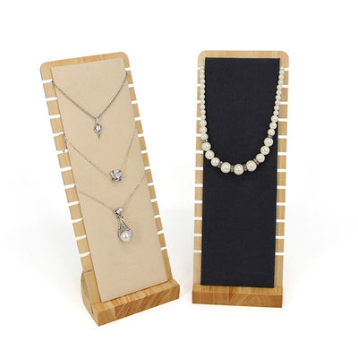 Draagbare houten sieraden display stand voor halsketting hangertje show