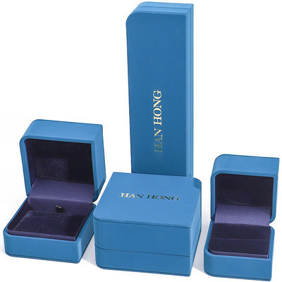 Arc Diamond Shape PU Leer Juwelen opslag doos Set voor Ring Hanger Verpakking