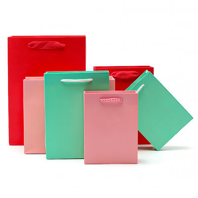 Chique Makaron Kleur Kartonnen Tas Geschenk Schat Verpakking