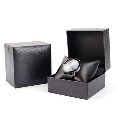 Diamant Crosshatch Textured Hard Paper Horloge Case Karton Luxe Box