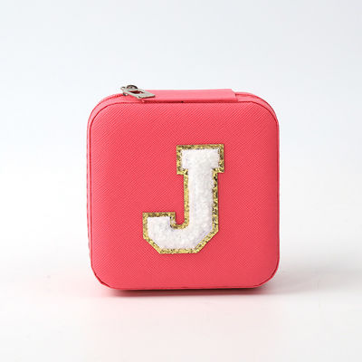 Luxe Juwelen Geschenkopslag Doos Custom Draagbare Kleine Lederen Roze Rode Juwelen Organisator Reiszak