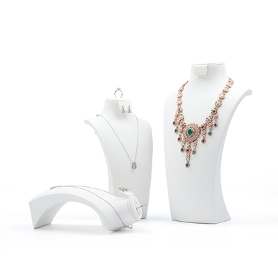 High-end juwelen Mannequin Custom witte juwelen stand display juwelen mannequin