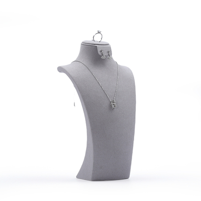 High-end juwelen Mannequin Custom grijs Jewelry Stand Display Jewelry Mannequin